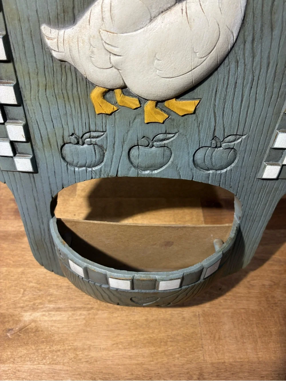Vintage 1988 Burwood Bless This House Geese Wall Pocket Planter #2889A USA